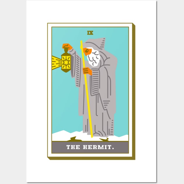 IX - The Hermit - Tarot Card Wall Art by Joe Gottli